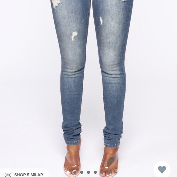 Give Me All Of You Jeans - Medium Blue - Picture 6 of 10